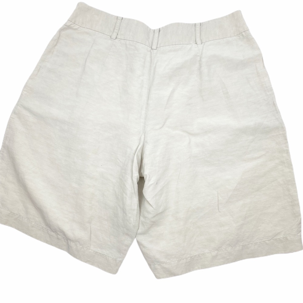 Tommy Bahama Tan Khaki Bermuda Linen Silk Shorts 4 - Picture 2 of 6